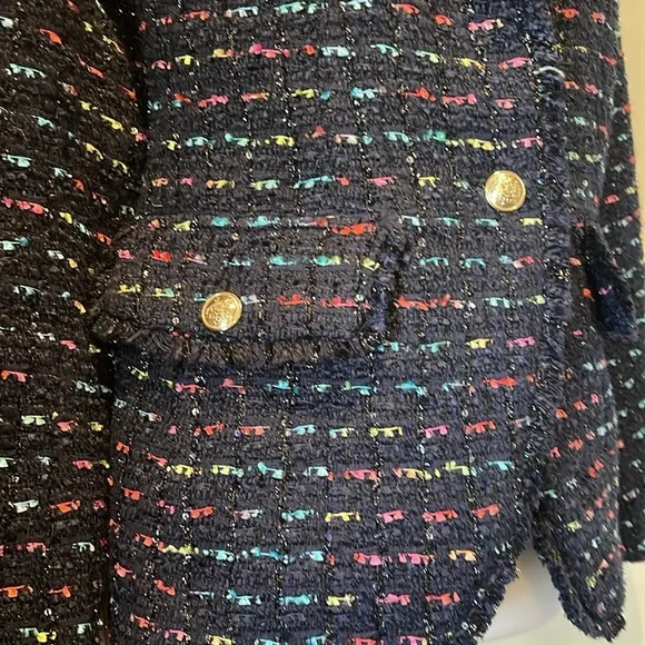 Talbots Multicolor Tweed Women's Jacket,12 - Picture 2 of 8